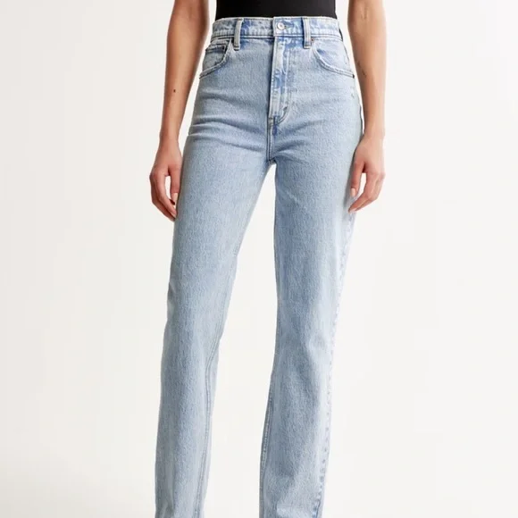 Abercrombie & Fitch The 90s Straight Ultra High Rise jeans light blue - Picture 3 of 3